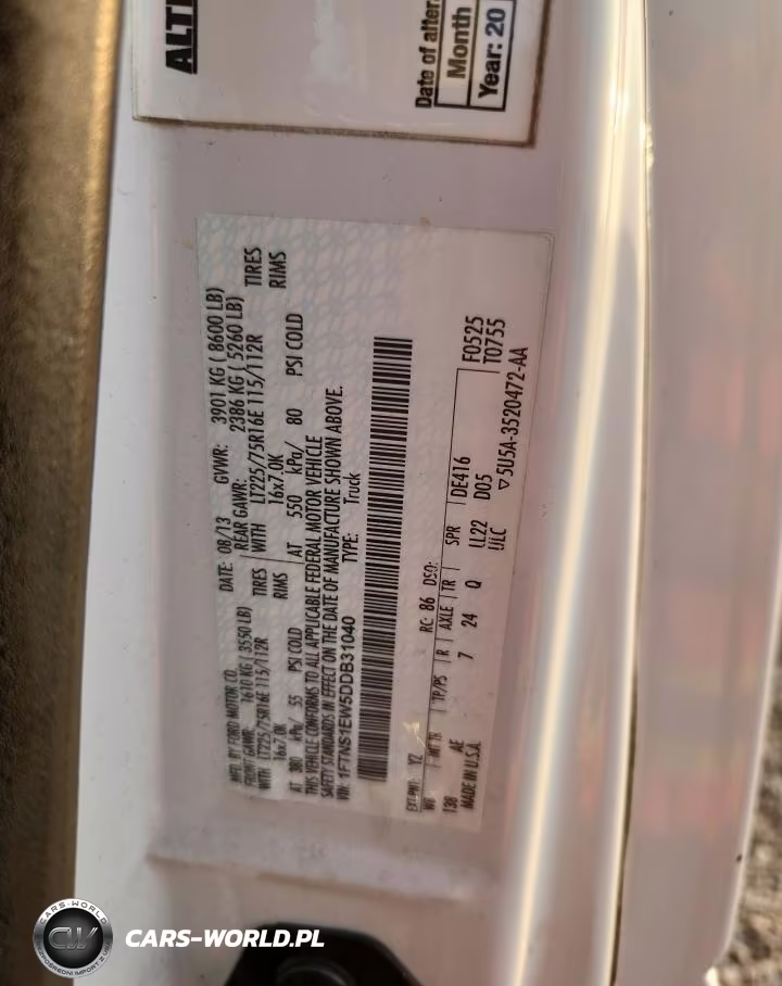 2013 Ford Econoline E150 Van VIN:1FTNS1EW5DDB31040 - 12