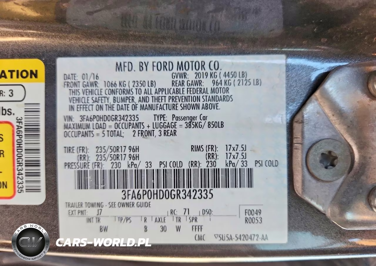 2016 Ford Fusion Se VIN:3FA6P0HD0GR342335 - 12