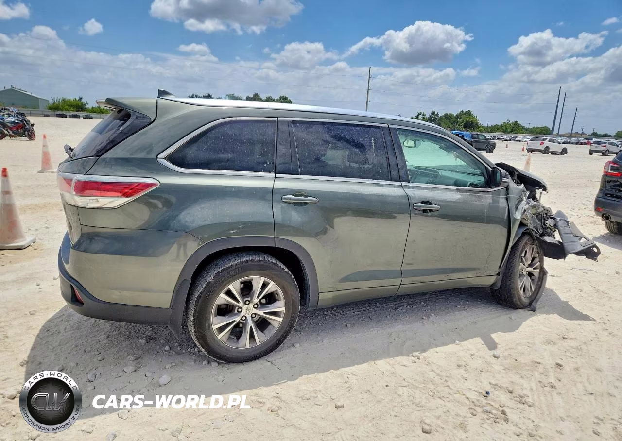 2015 Toyota Highlander Xle VIN:5TDJKRFHXFS120037 - 3