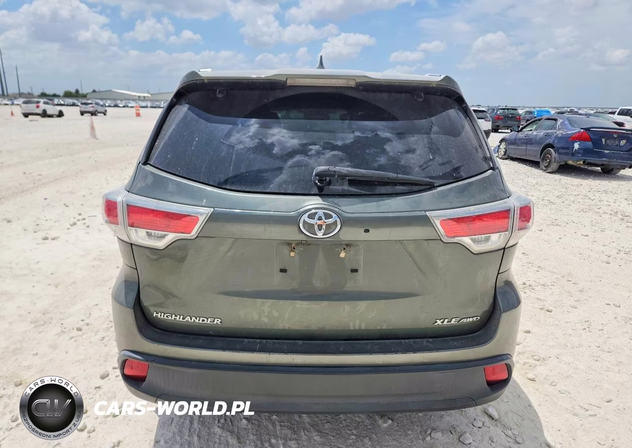 2015 Toyota Highlander Xle VIN:5TDJKRFHXFS120037 - 6