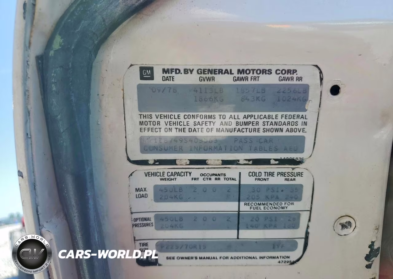 1979 Chevrolet Corvette VIN:1Z8749S403563 - 12