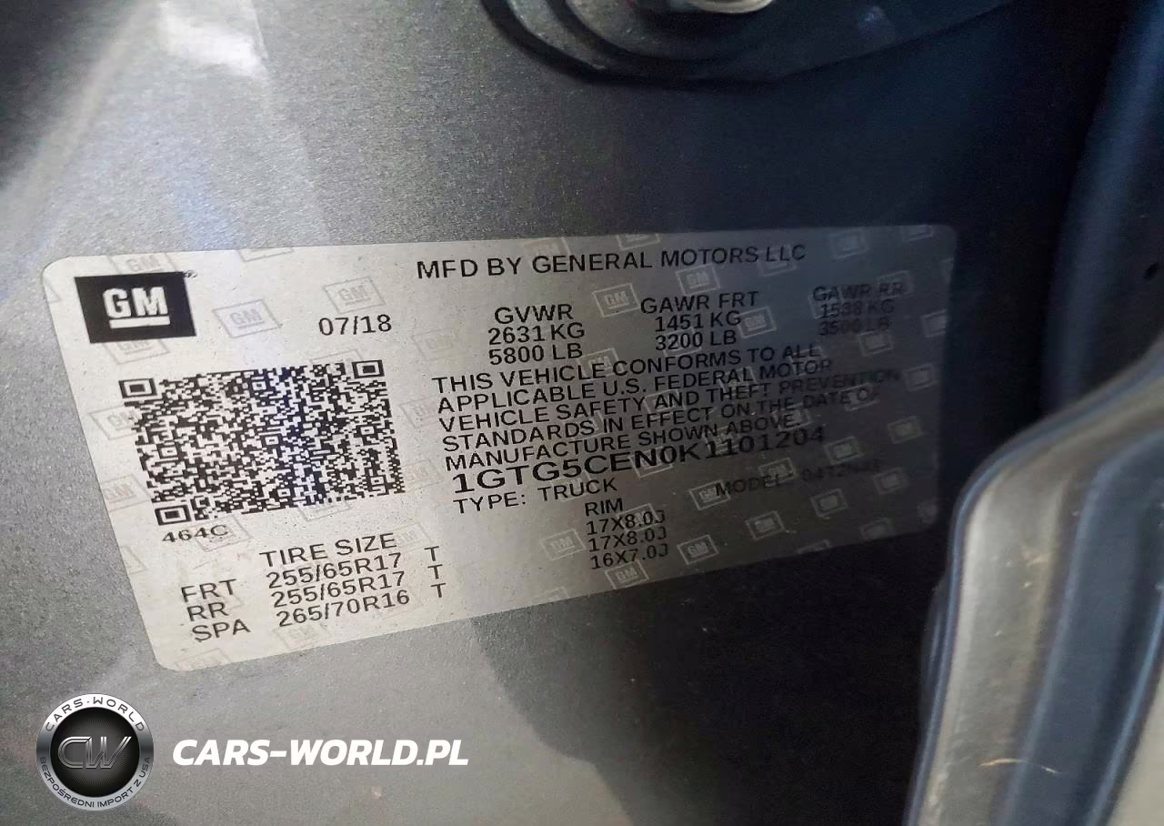 2019 GMC Canyon Sle VIN:1GTG5CEN0K1101204 - 13