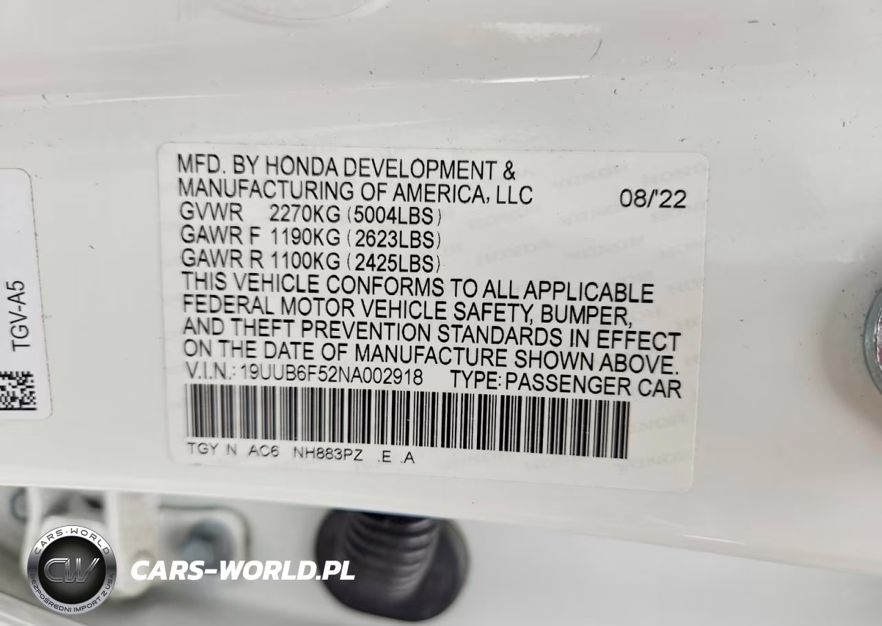 2022 Acura Tlx Tech A VIN:19UUB6F52NA002918 - 13