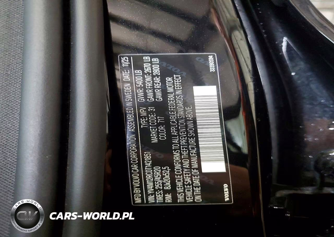 2026 Volvo Xc60 Plus VIN:YV4M12RC0T1421851 - 14