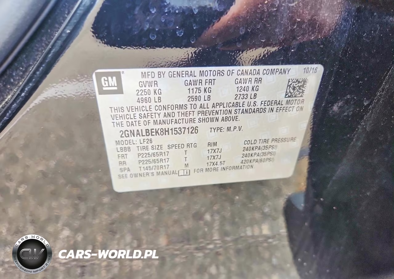 2017 Chevrolet Equinox Ls VIN:2GNALBEK8H1537126 - 13