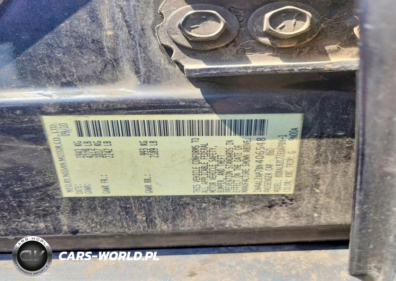 2011 Nissan Altima 2.5 VIN:1N4AL2AP7BN406548 - 12