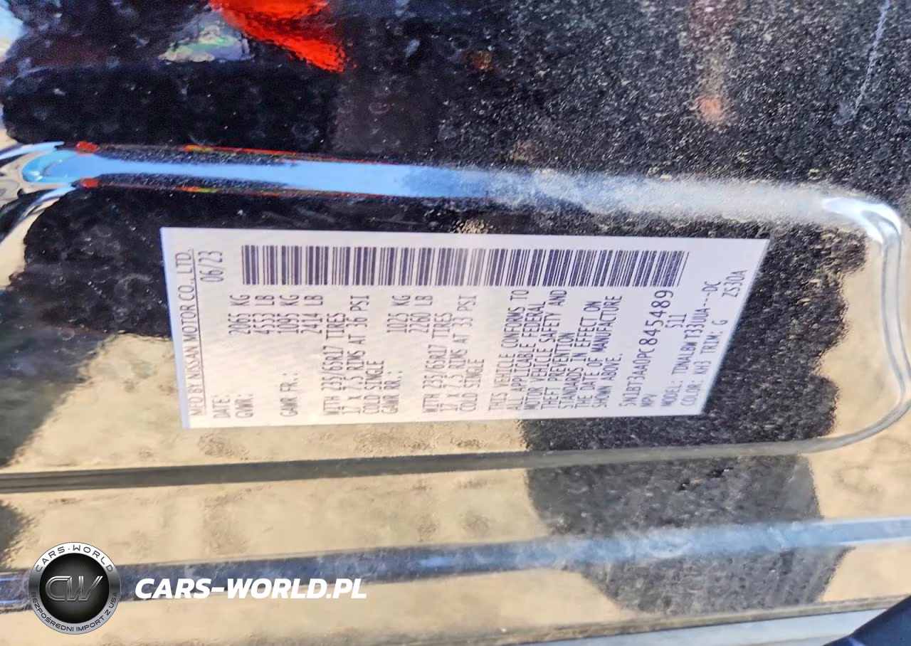 2023 Nissan Rogue S VIN:5N1BT3AA0PC845489 - 14