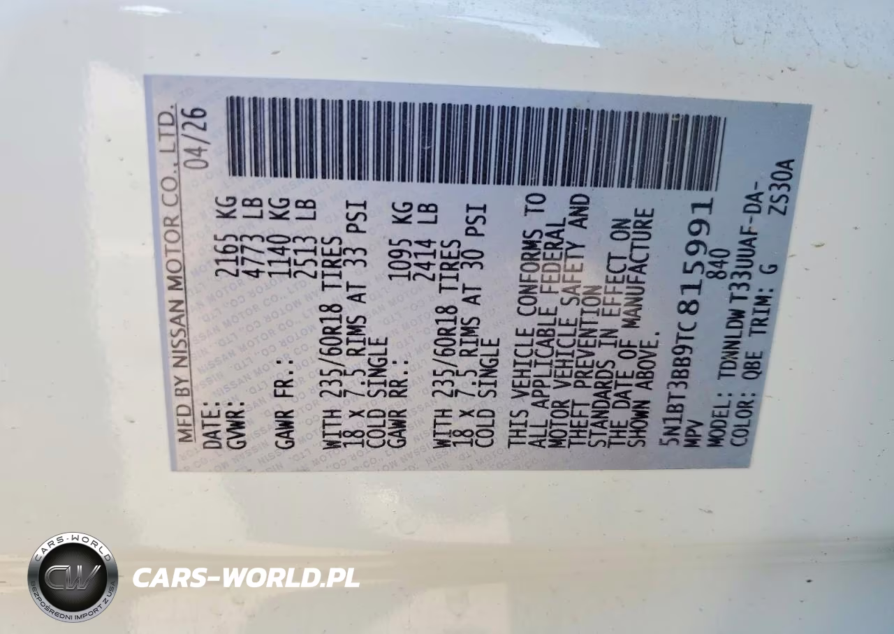 2026 Nissan Rogue Sv VIN:5N1BT3BB9TC815991 - 13