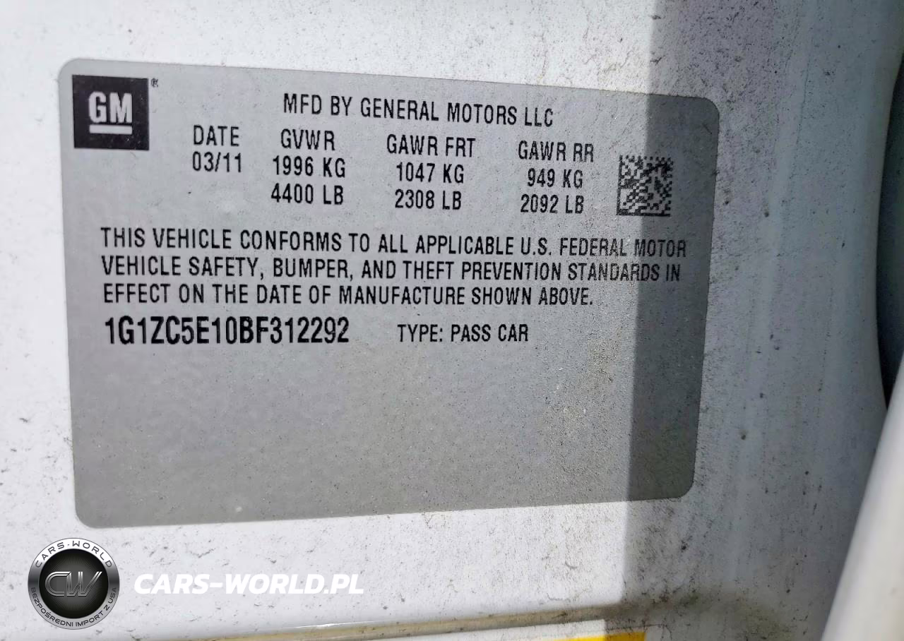 2011 Chevrolet Malibu 1Lt VIN:1G1ZC5E10BF312292 - 12