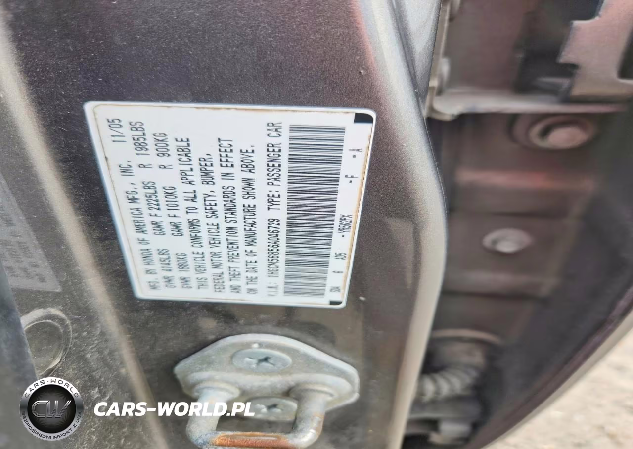 2006 Honda Accord Ex VIN:1HGCM56856A046729 - 12