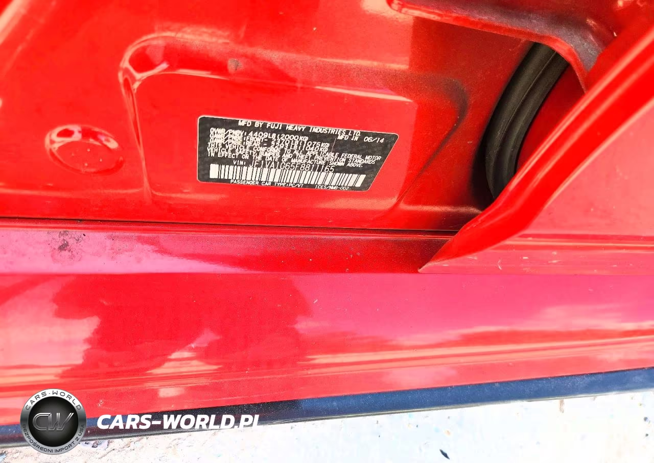 2015 Subaru Wrx Limited VIN:JF1VA1G65F8811165 - 13
