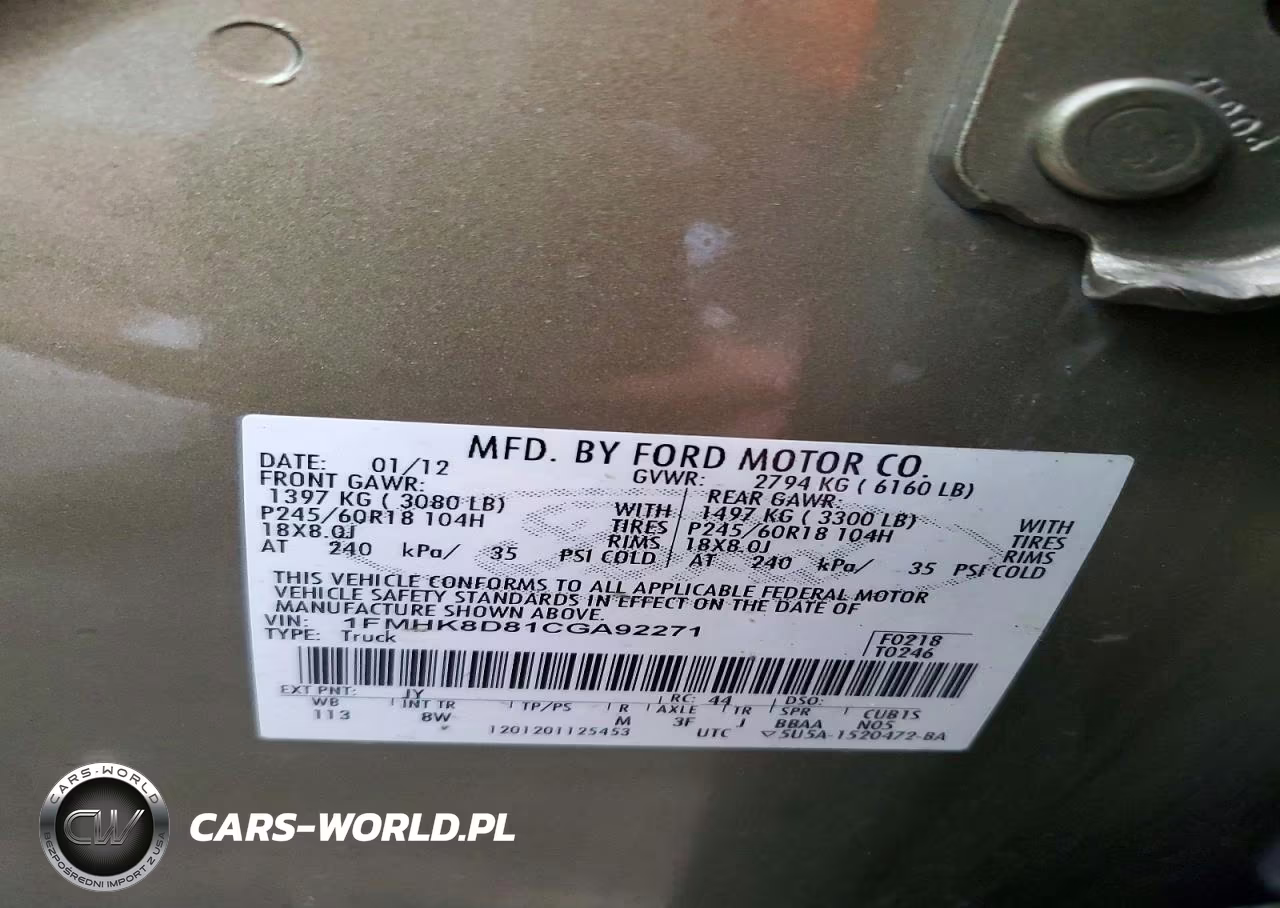 2012 Ford Explorer Xlt VIN:1FMHK8D81CGA92271 - 13