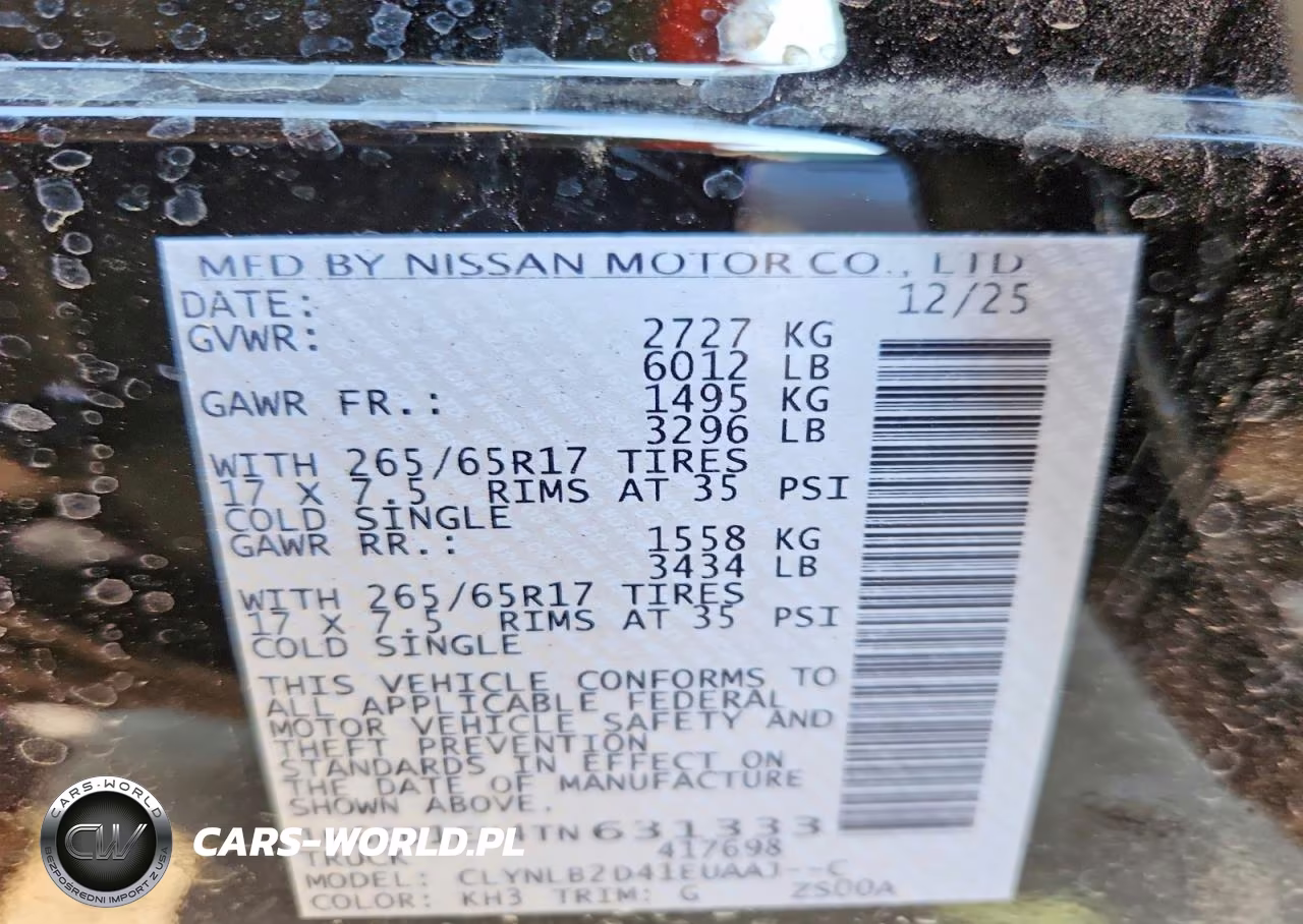 2026 Nissan Frontier Sv VIN:1N6ED1EK4TN631333 - 13