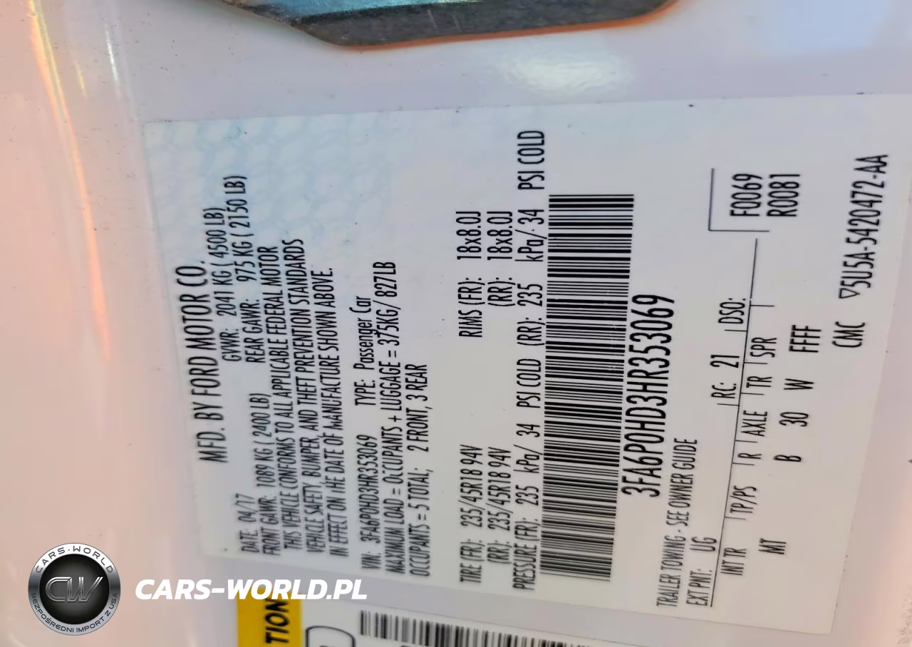 2017 Ford Fusion Se VIN:3FA6P0HD3HR353069 - 12