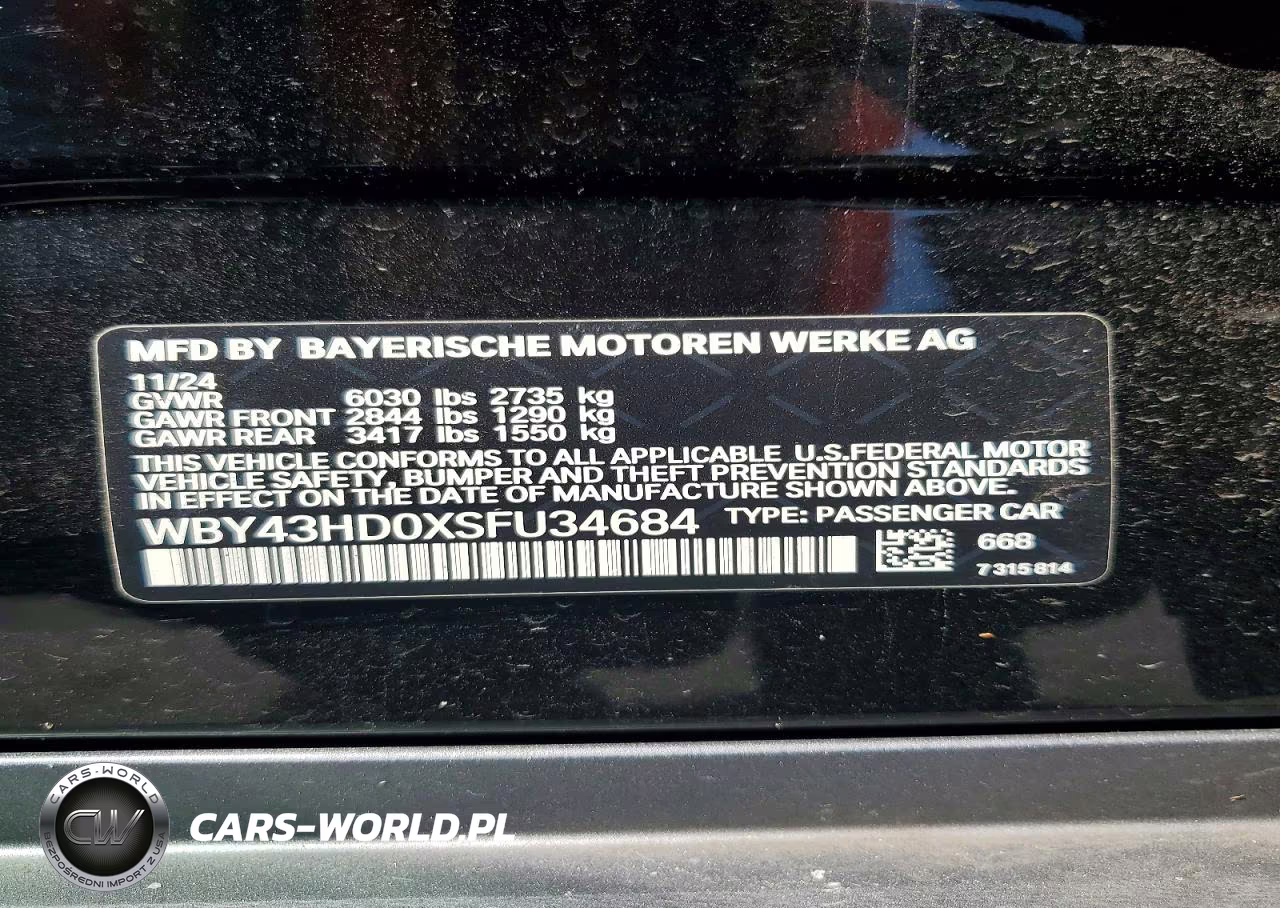 2025 BMW I4 xDrive 40 VIN:WBY43HD0XSFU34684 - 12