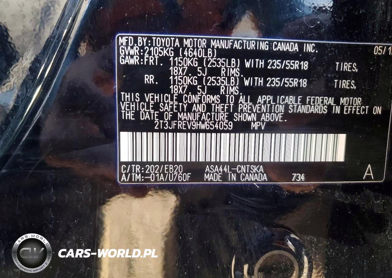 2017 Toyota Rav4 Se VIN:2T3JFREV9HW654059 - 13