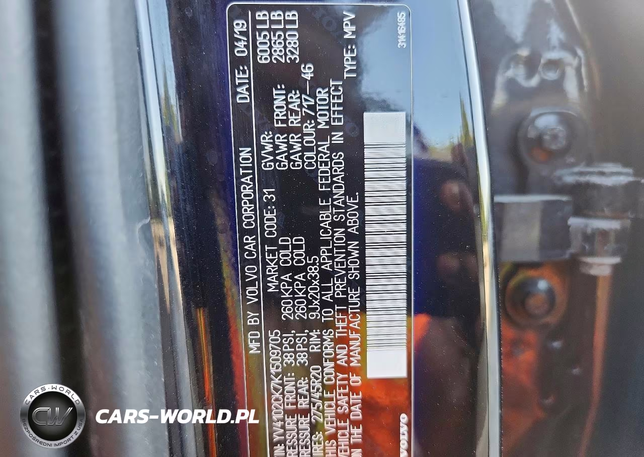 2019 Volvo Xc90 T5 Momentum VIN:YV4102CK7K1509705 - 14