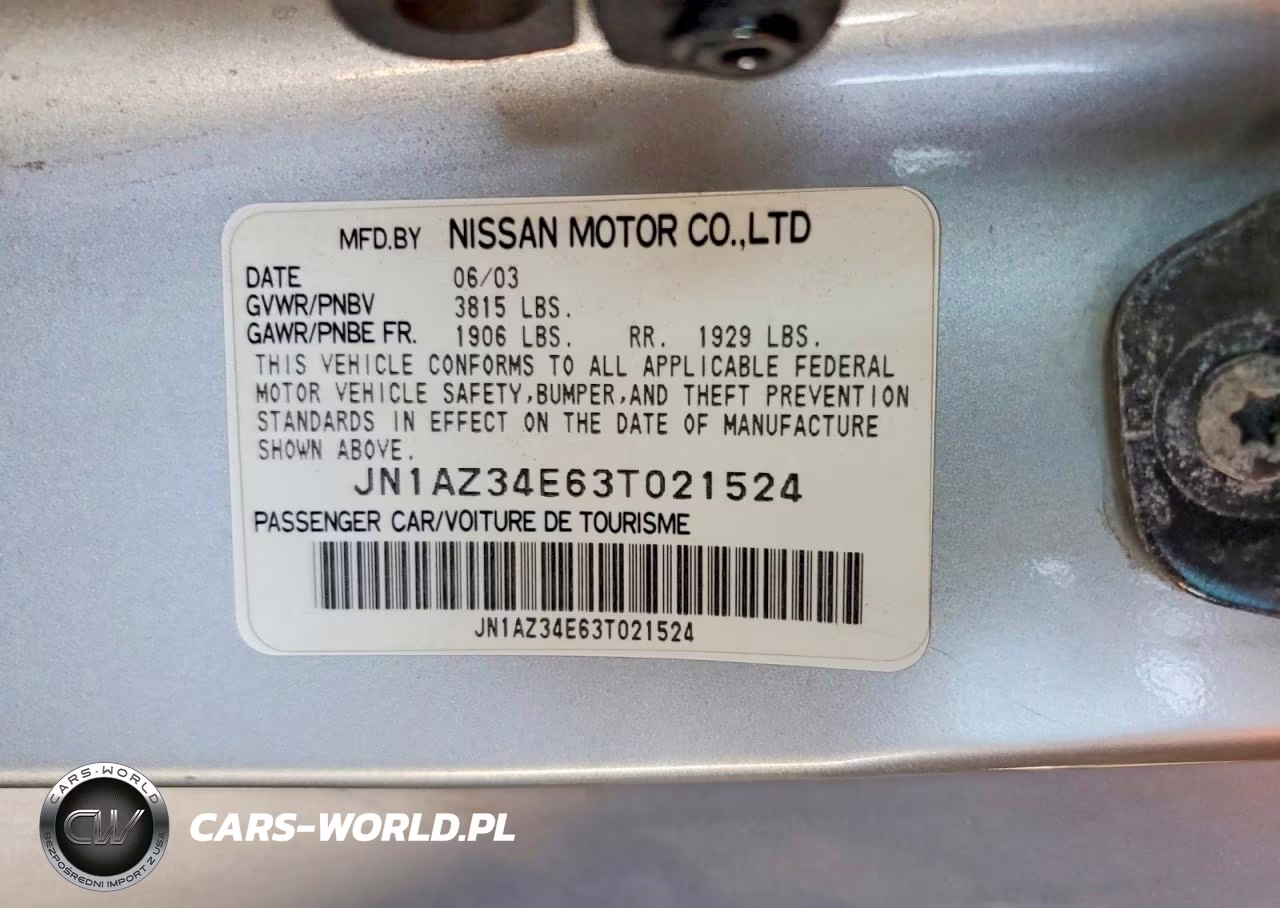 2003 Nissan 350Z Coupe VIN:JN1AZ34E63T021524 - 13