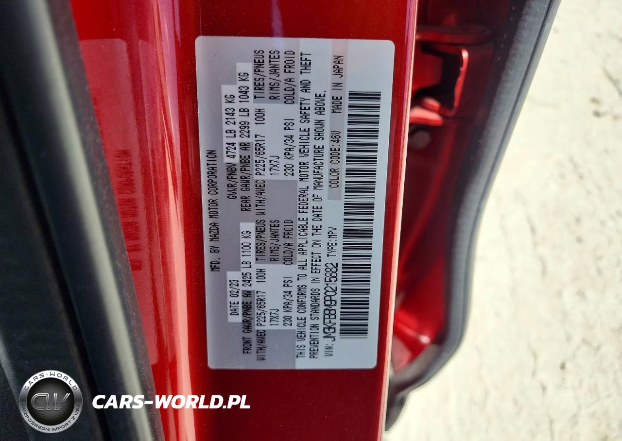 2023 Mazda Cx-5 Select VIN:JM3KFBBM9P0215882 - 12