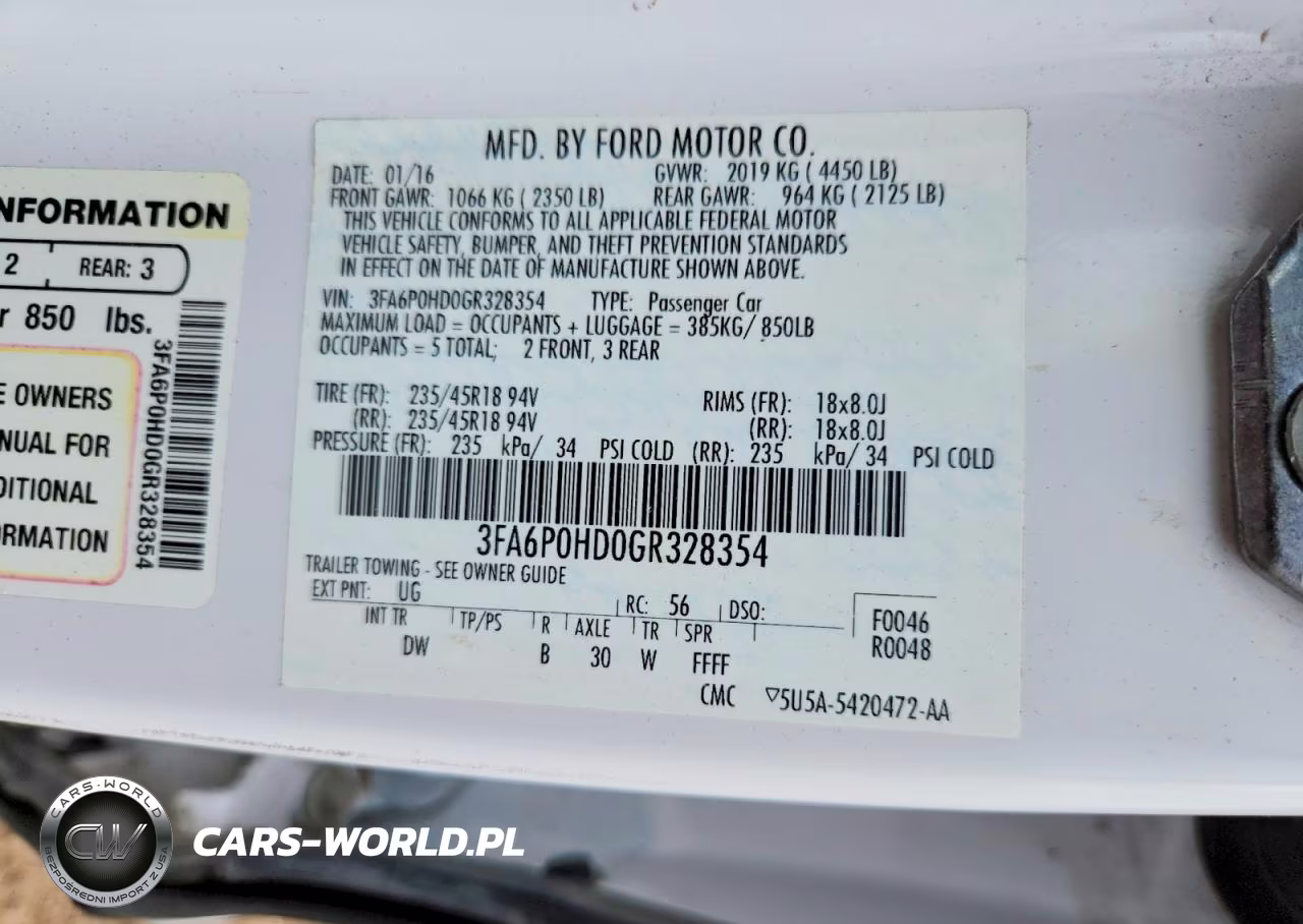 2016 Ford Fusion Se VIN:3FA6P0HD0GR328354 - 12