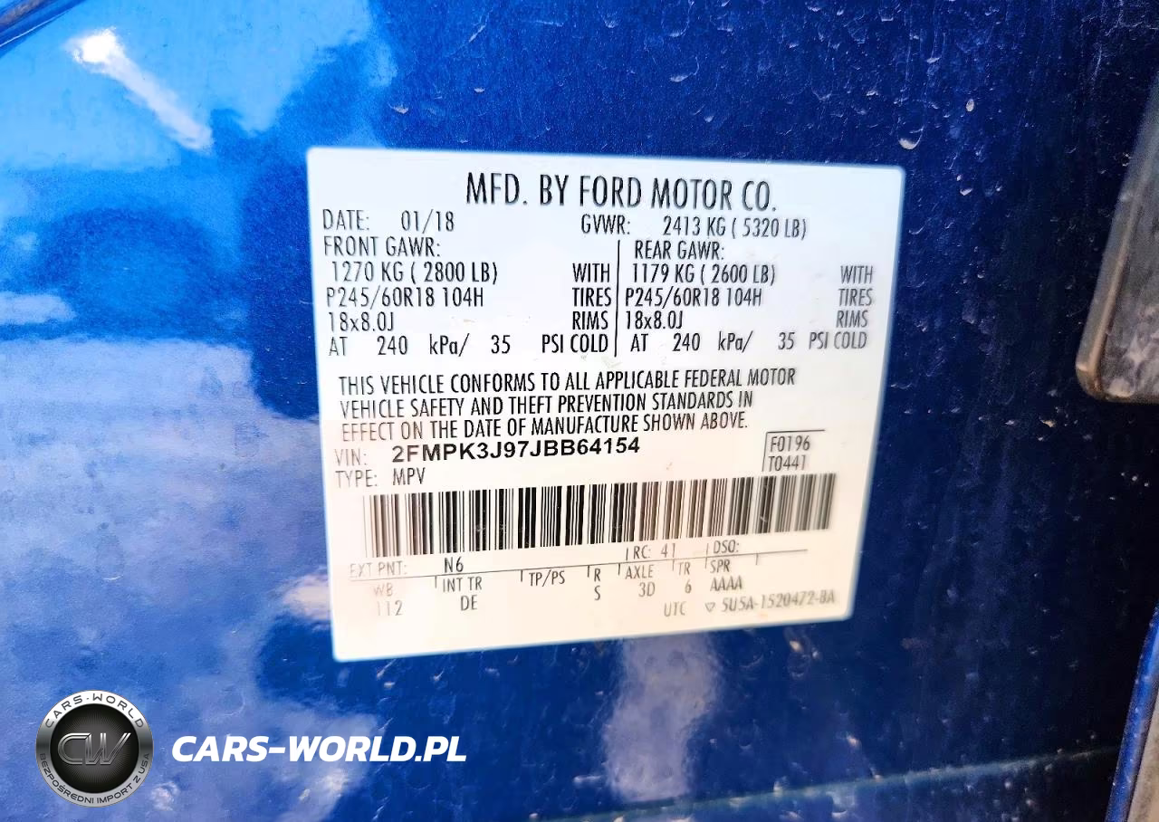 2018 Ford Edge Sel VIN:2FMPK3J97JBB64154 - 13