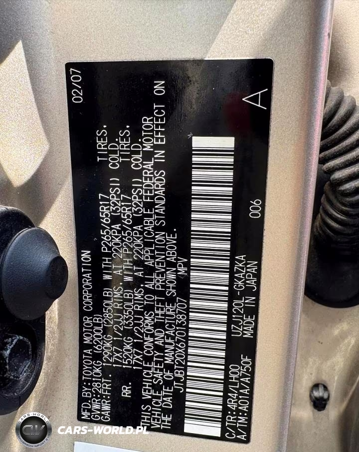 2007 Lexus Gx 470 VIN:JTJBT20X670138707 - 15