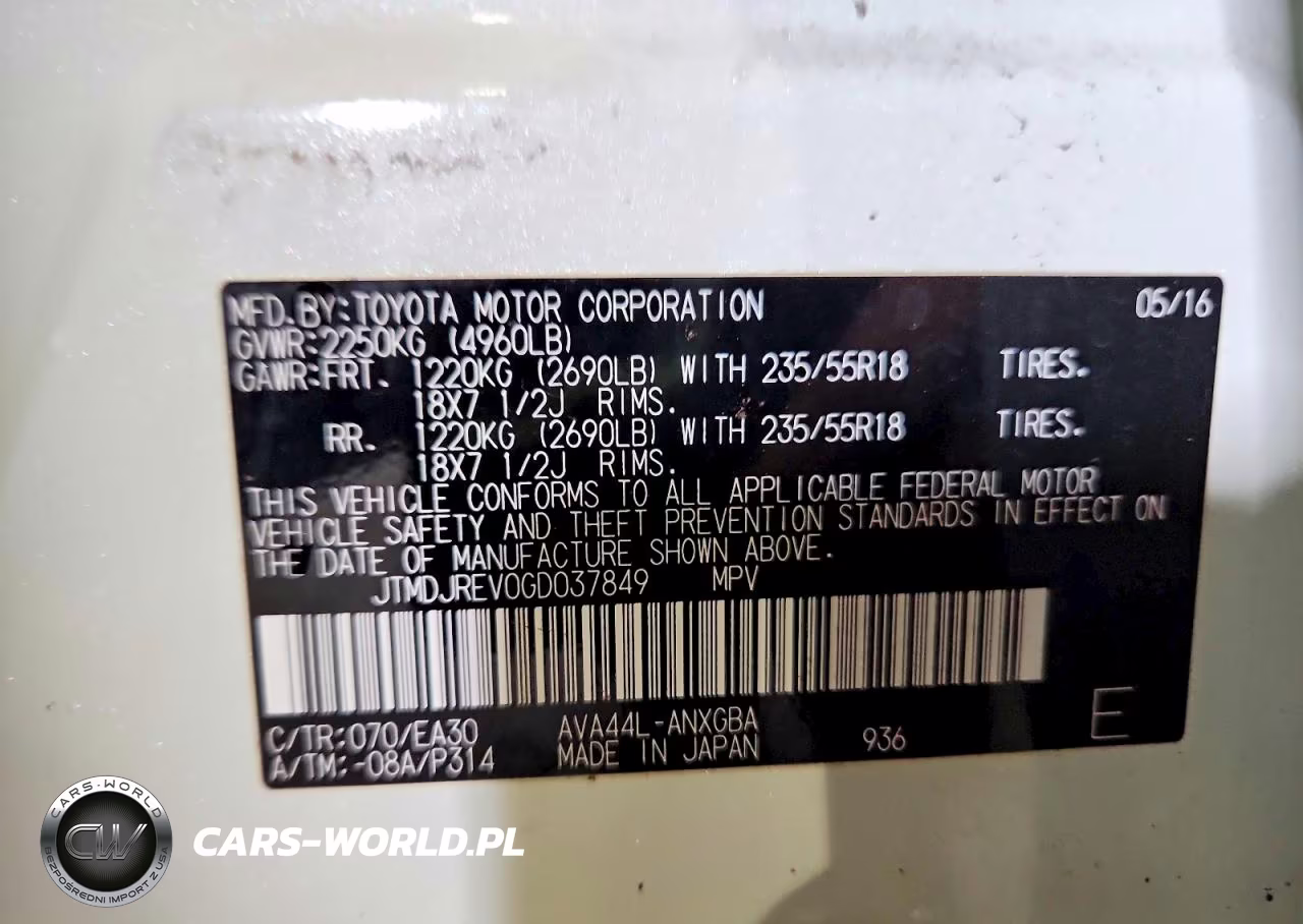 2016 Toyota Rav4 Hv Limited VIN:JTMDJREV0GD037849 - 13