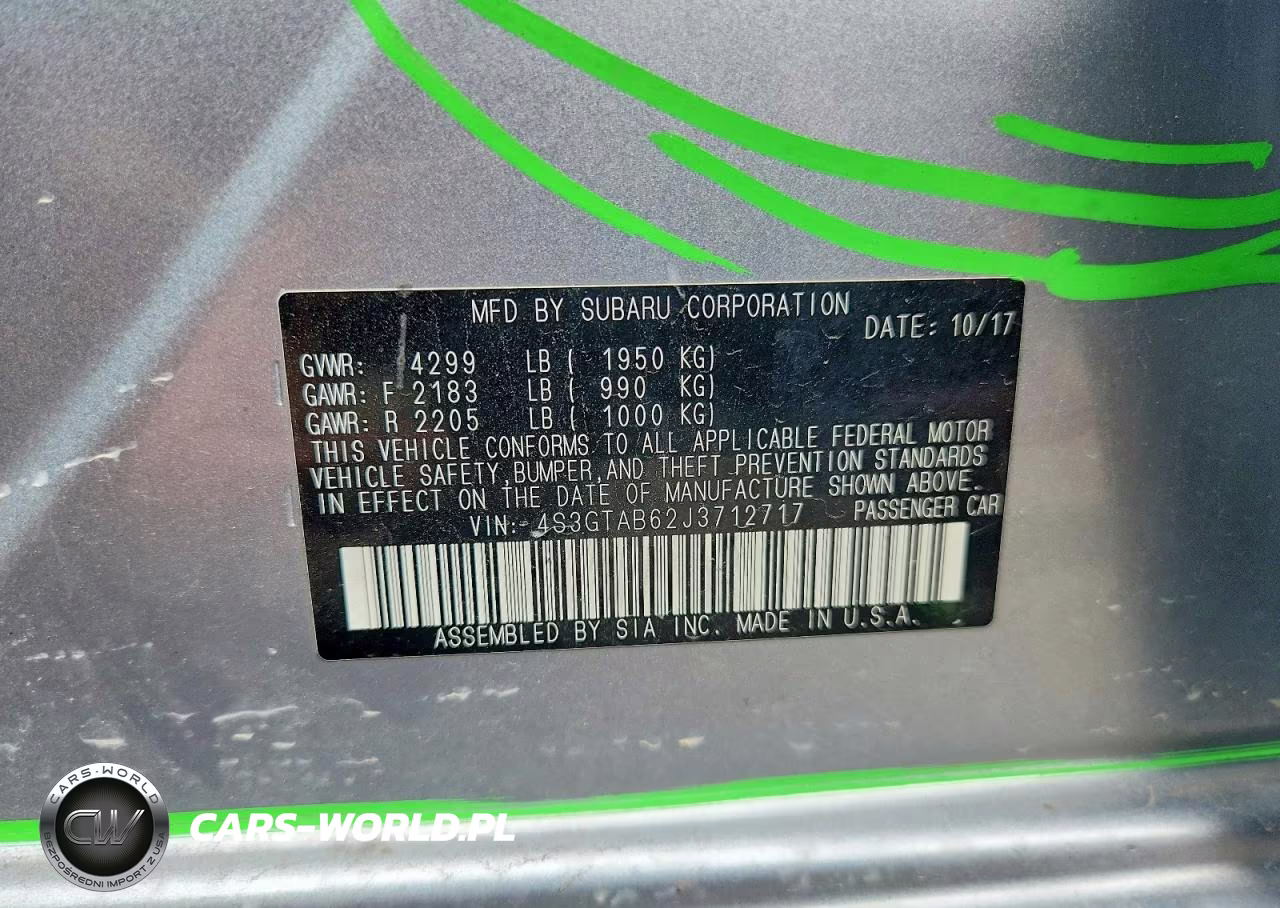 2018 Subaru Impreza Premium VIN:4S3GTAB62J3712717 - 12