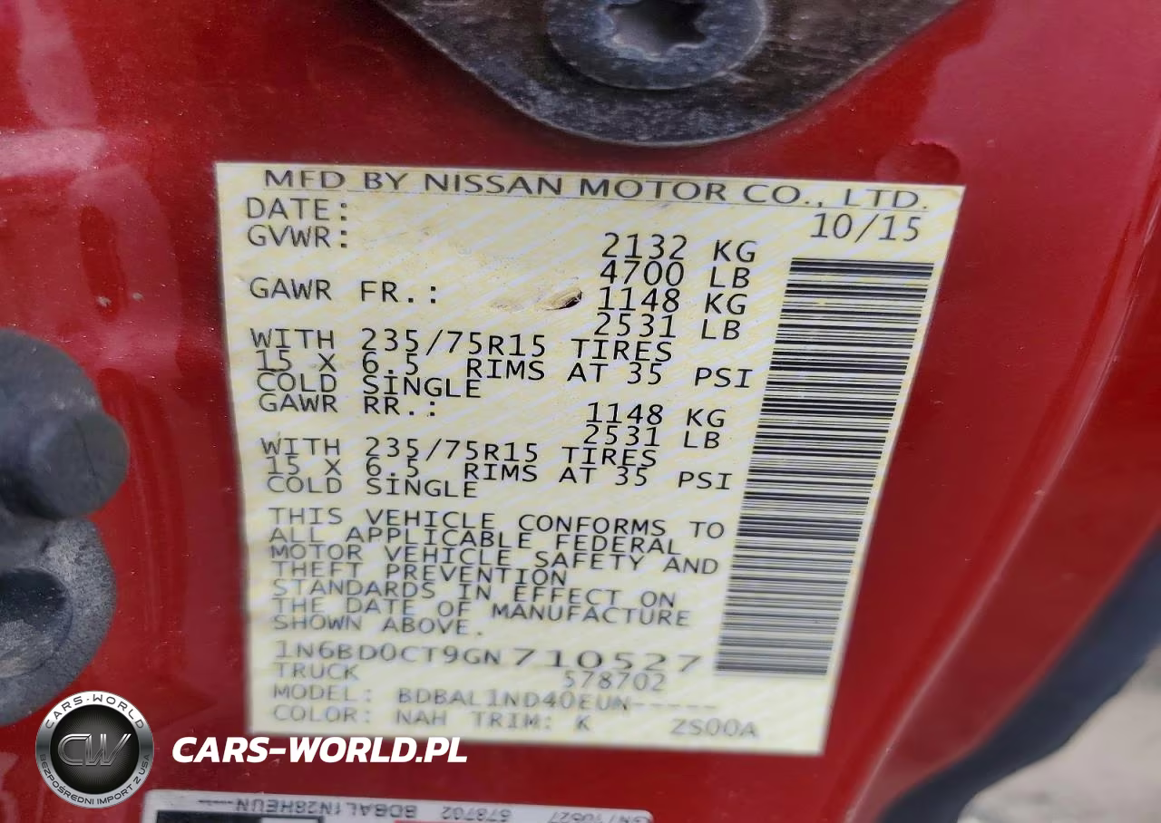 2016 Nissan Frontier S VIN:1N6BD0CT9GN710527 - 12