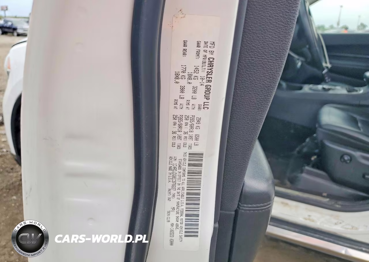 2014 Dodge Durango Limited VIN:1C4RDJDG8EC978227 - 14