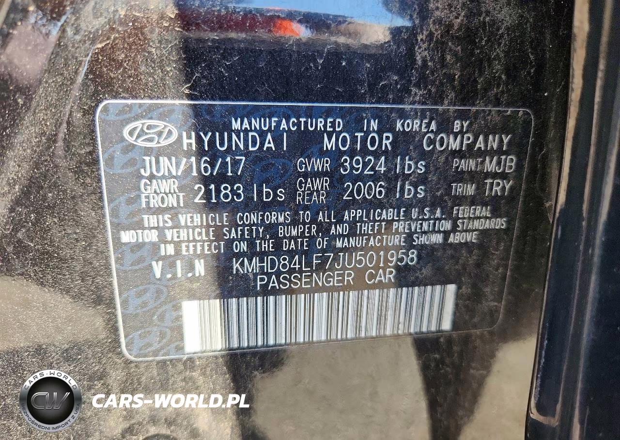 2018 Hyundai Elantra Value Edition VIN:KMHD84LF7JU501958 - 12