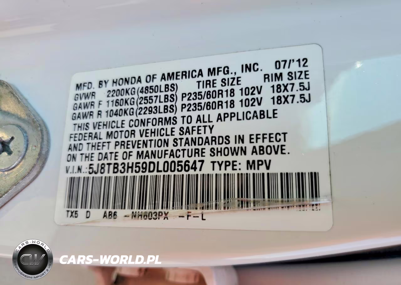 2013 Acura Rdx Technology VIN:5J8TB3H59DL005647 - 13