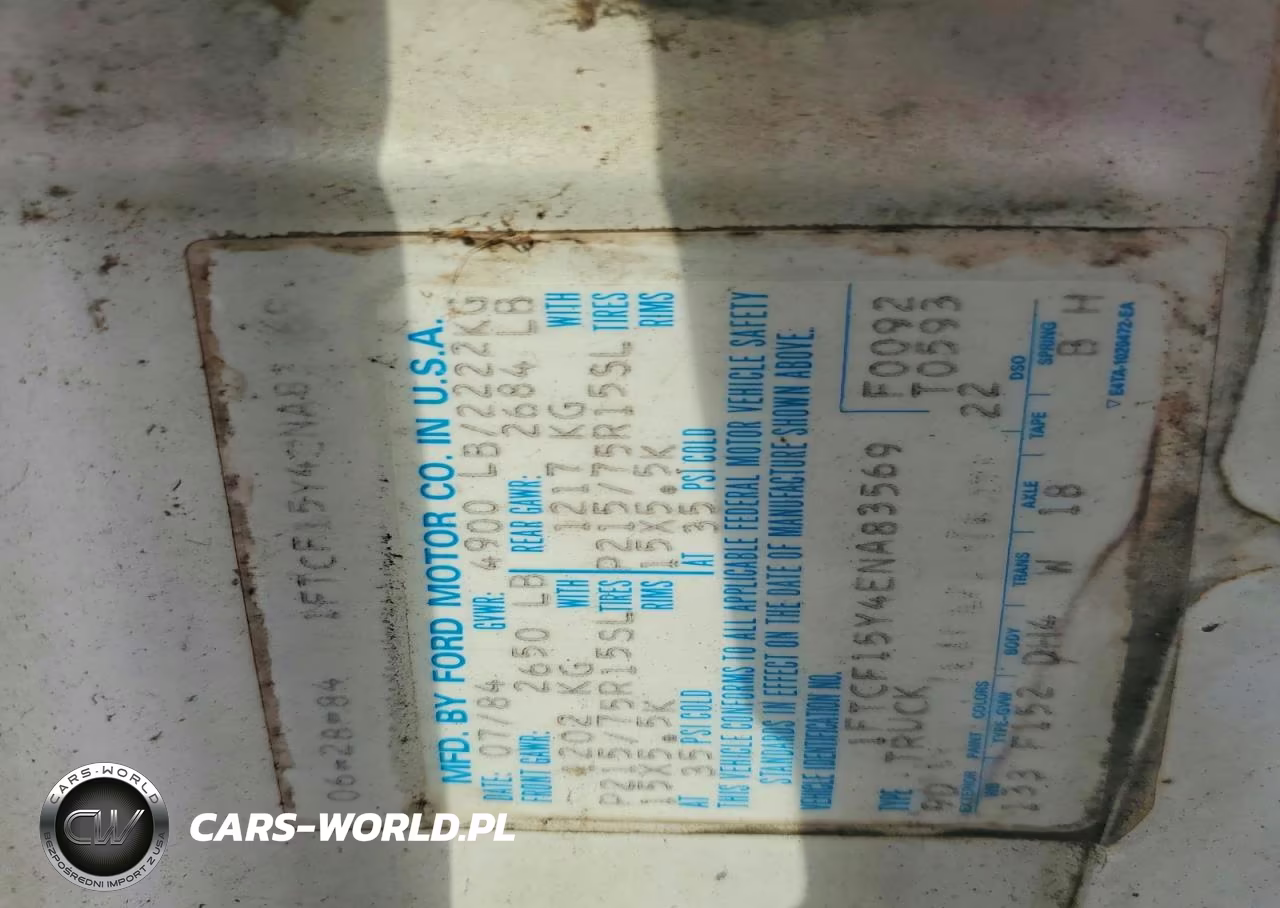 1984 Ford F150 VIN:1FTCF15Y4ENA83569 - 12