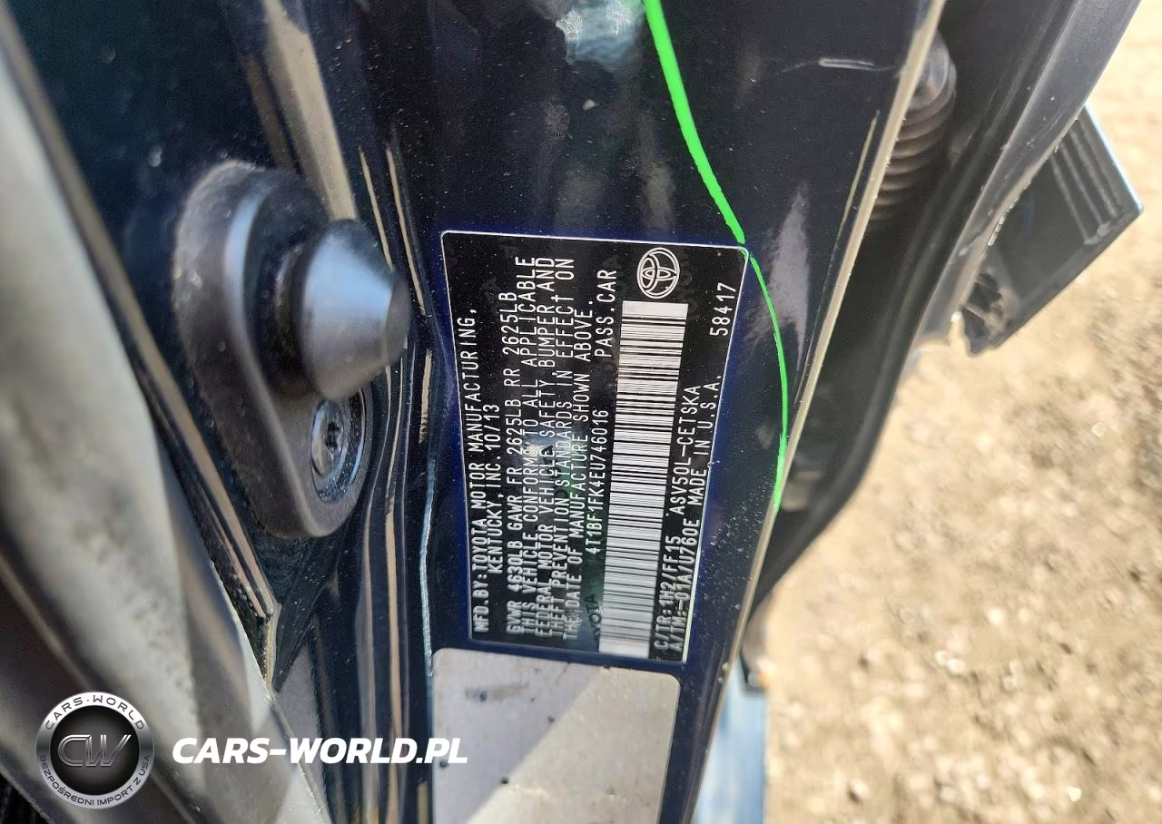 2014 Toyota Camry Se Sport VIN:4T1BF1FK4EU746016 - 12