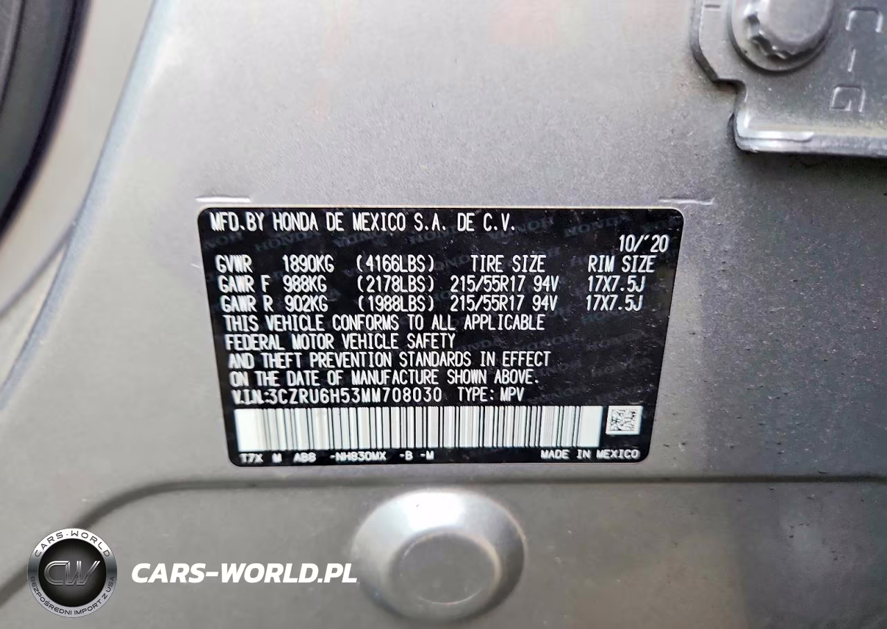 2021 Honda Hr-V Ex VIN:3CZRU6H53MM708030 - 13