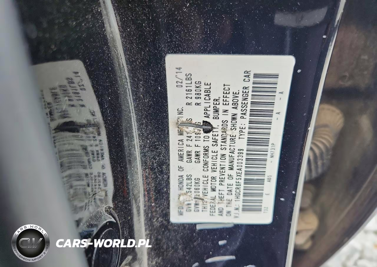 2014 Honda Accord Hybrid Exl VIN:1HGCR6F5XEA003399 - 12