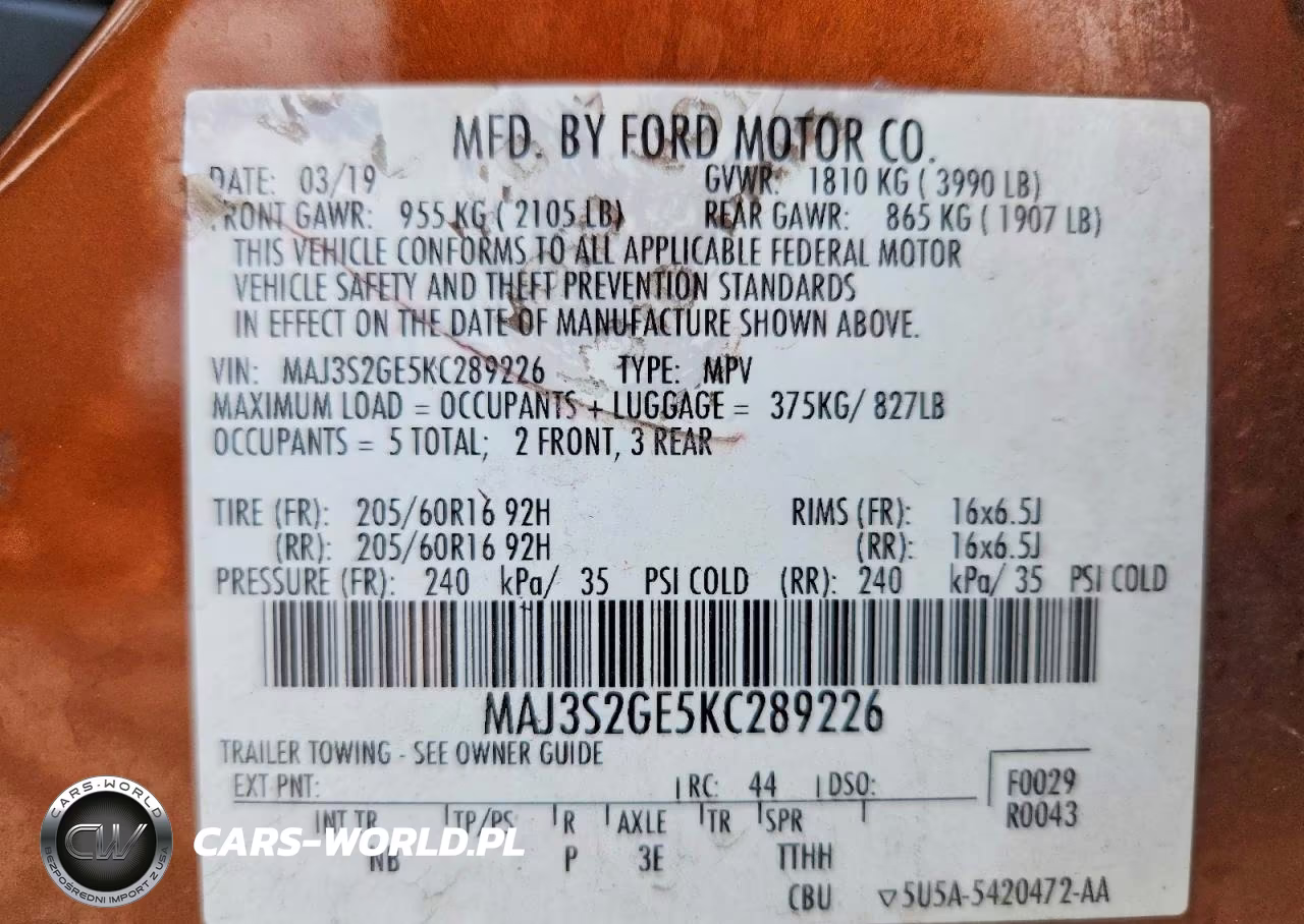 2019 Ford Ecosport Se VIN:MAJ3S2GE5KC289226 - 13