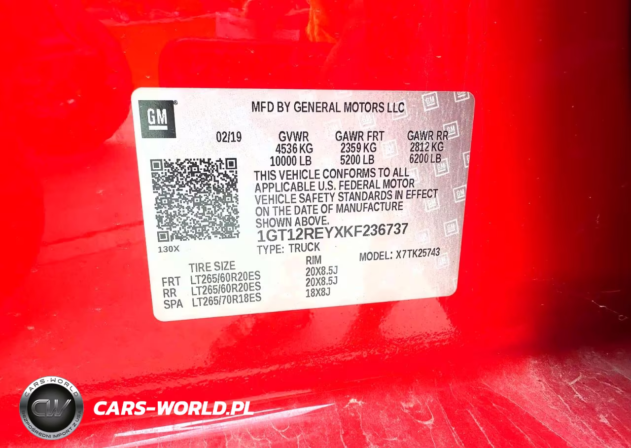GMC SIERRA K25 VIN:1GT12REYXKF236737 - 10