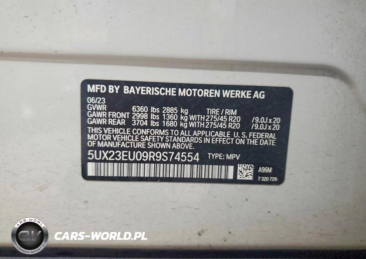 2024 BMW X5 xDrive40I VIN:5UX23EU09R9S74554 - 13