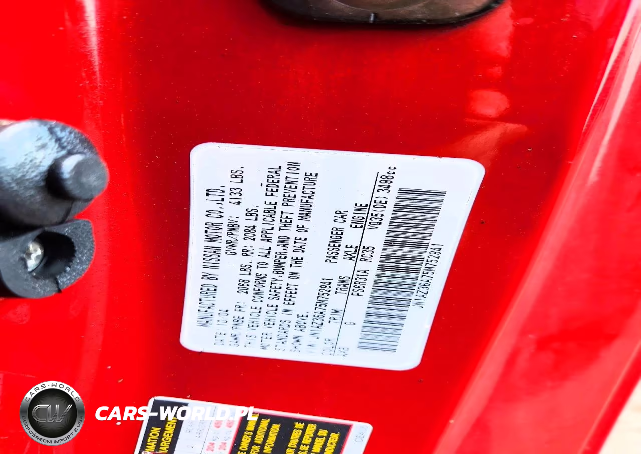 2005 Nissan 350Z Touring VIN:JN1AZ36A75M752941 - 12
