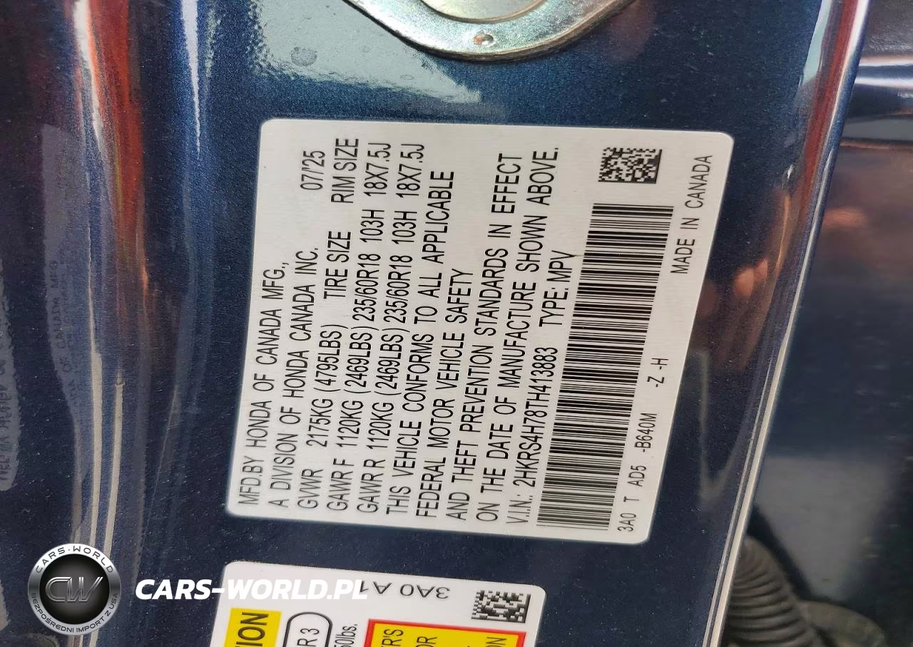 2026 Honda Cr-V Exl VIN:2HKRS4H78TH413883 - 13