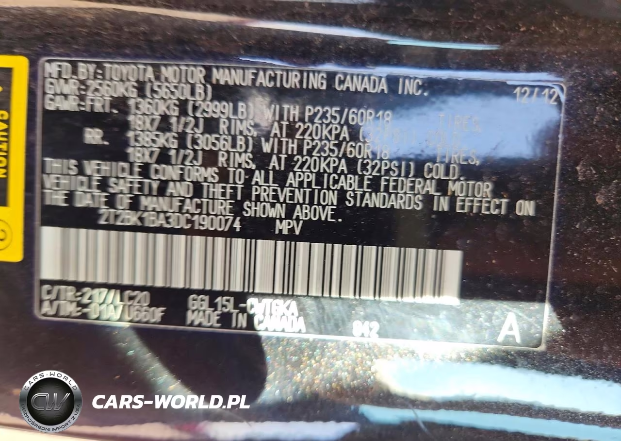 2013 Lexus Rx 350 Base VIN:2T2BK1BA3DC190074 - 12
