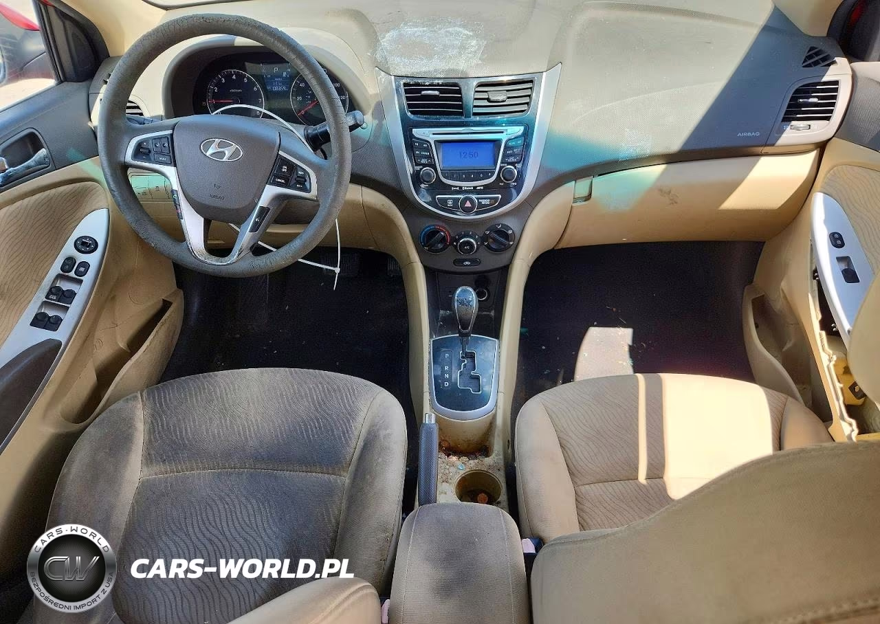 2012 Hyundai Accent Gls VIN:KMHCU4AEXCU057883 - 8