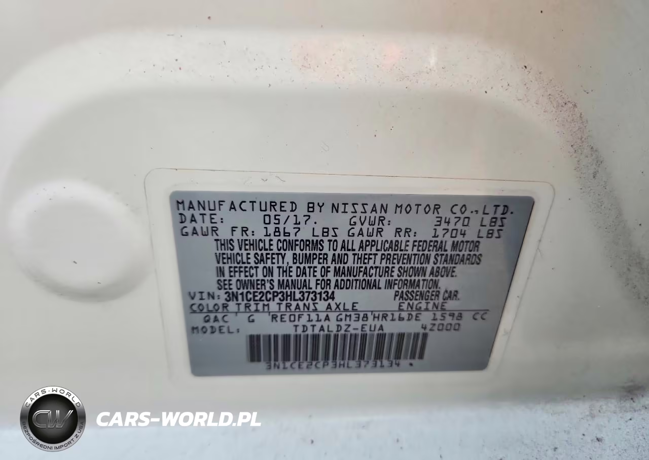 2017 Nissan Versa Note Sv VIN:3N1CE2CP3HL373134 - 13