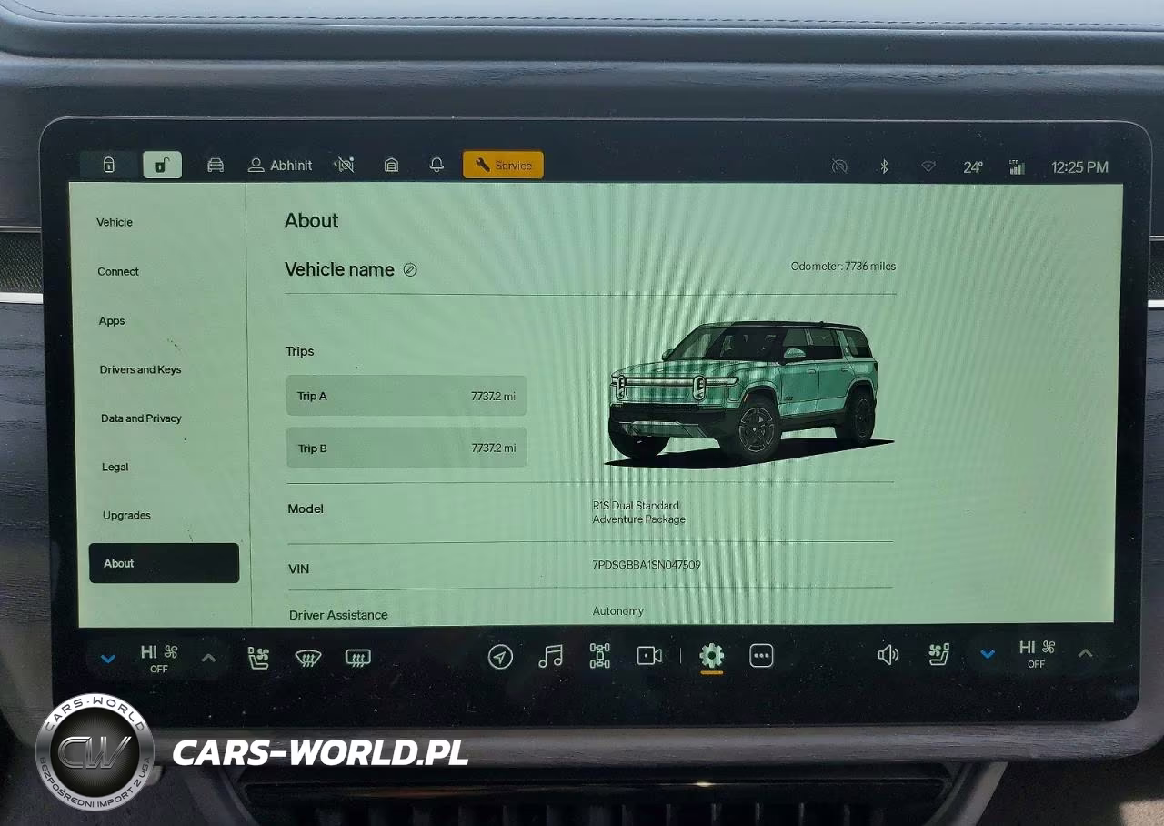 2025 Rivian R1S Adventure VIN:7PDSGBBA1SN047509 - 9