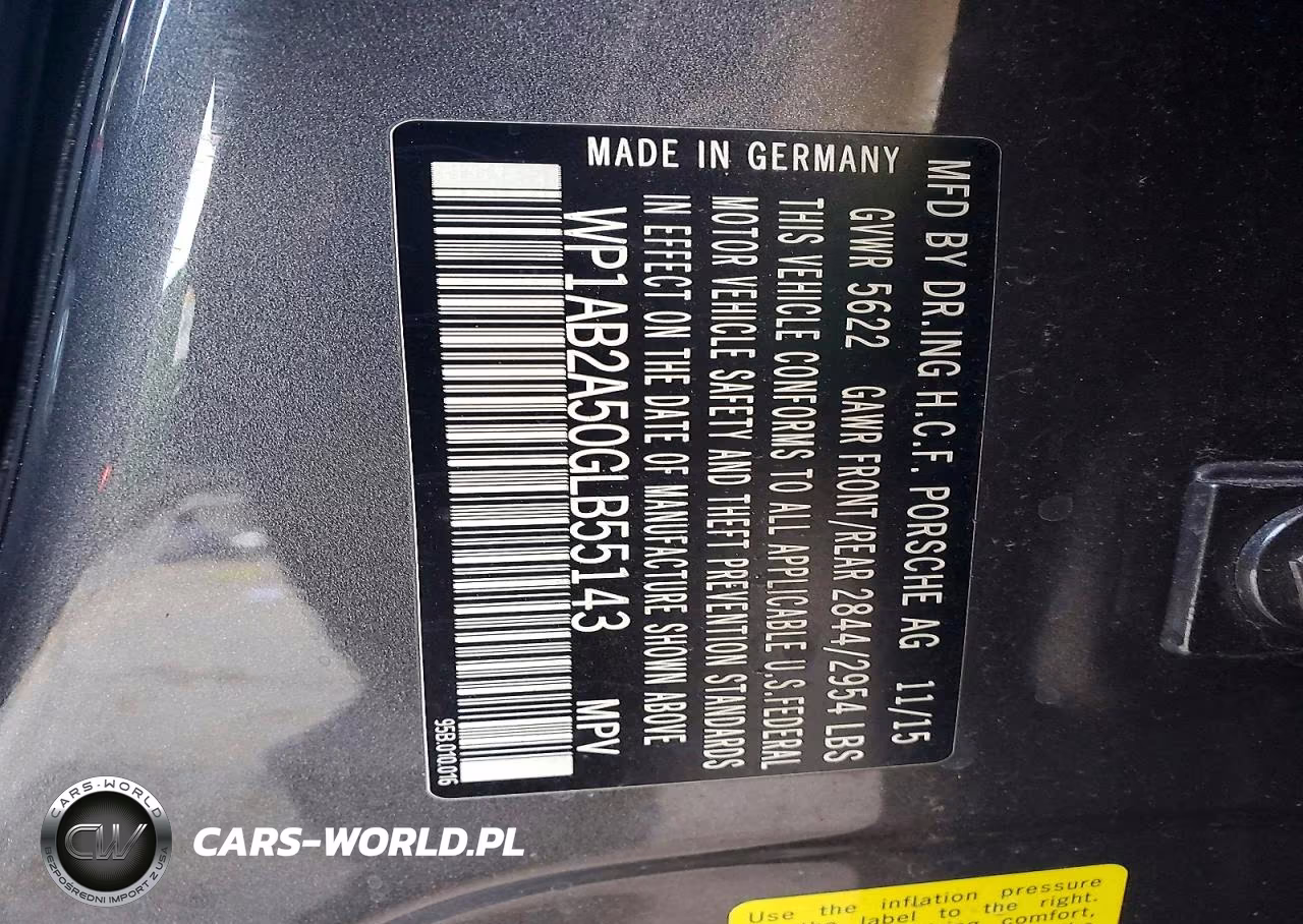 2016 Porsche Macan S VIN:WP1AB2A50GLB55143 - 12