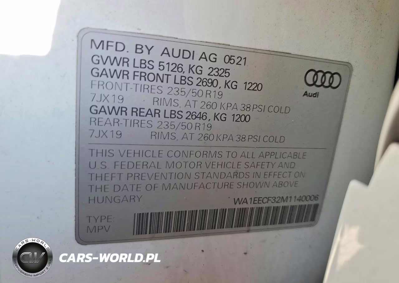 2021 Audi Q3 Premium Plus S Line 45 VIN:WA1EECF32M1140006 - 13