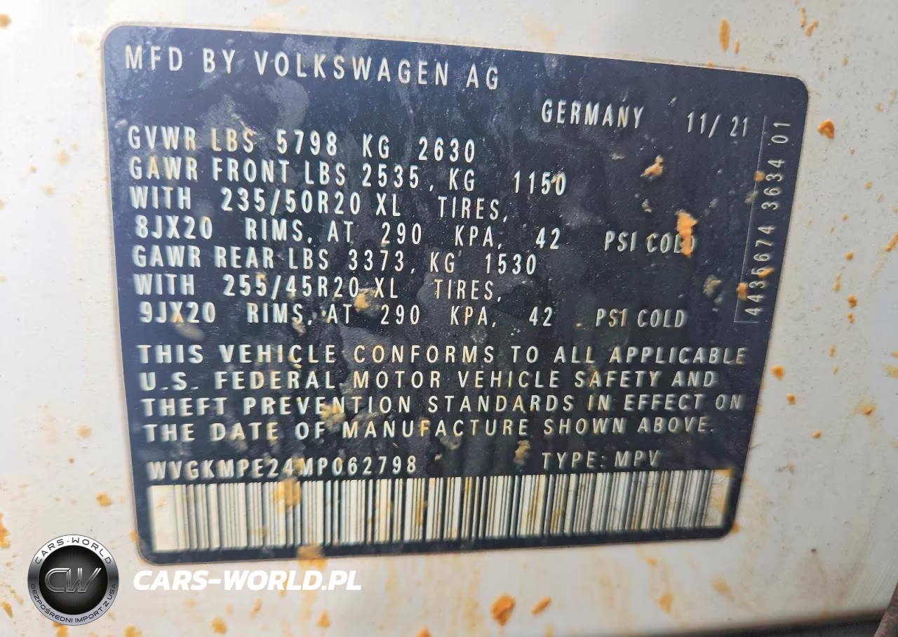 2021 Volkswagen Id.4 Pro S VIN:WVGKMPE24MP062798 - 13