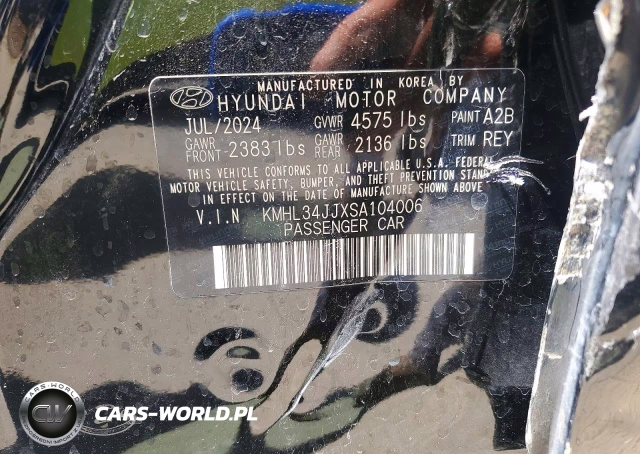 2025 Hyundai Sonata Hybrid Sel VIN:KMHL34JJXSA104006 - 12