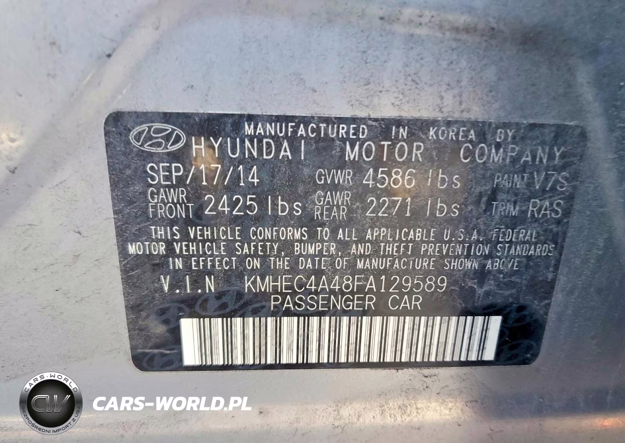 2015 Hyundai Sonata Hybrid Limited VIN:KMHEC4A48FA129589 - 12